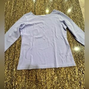 Talbots Women’s 3/4 Sleeve LavenderTop, Medium